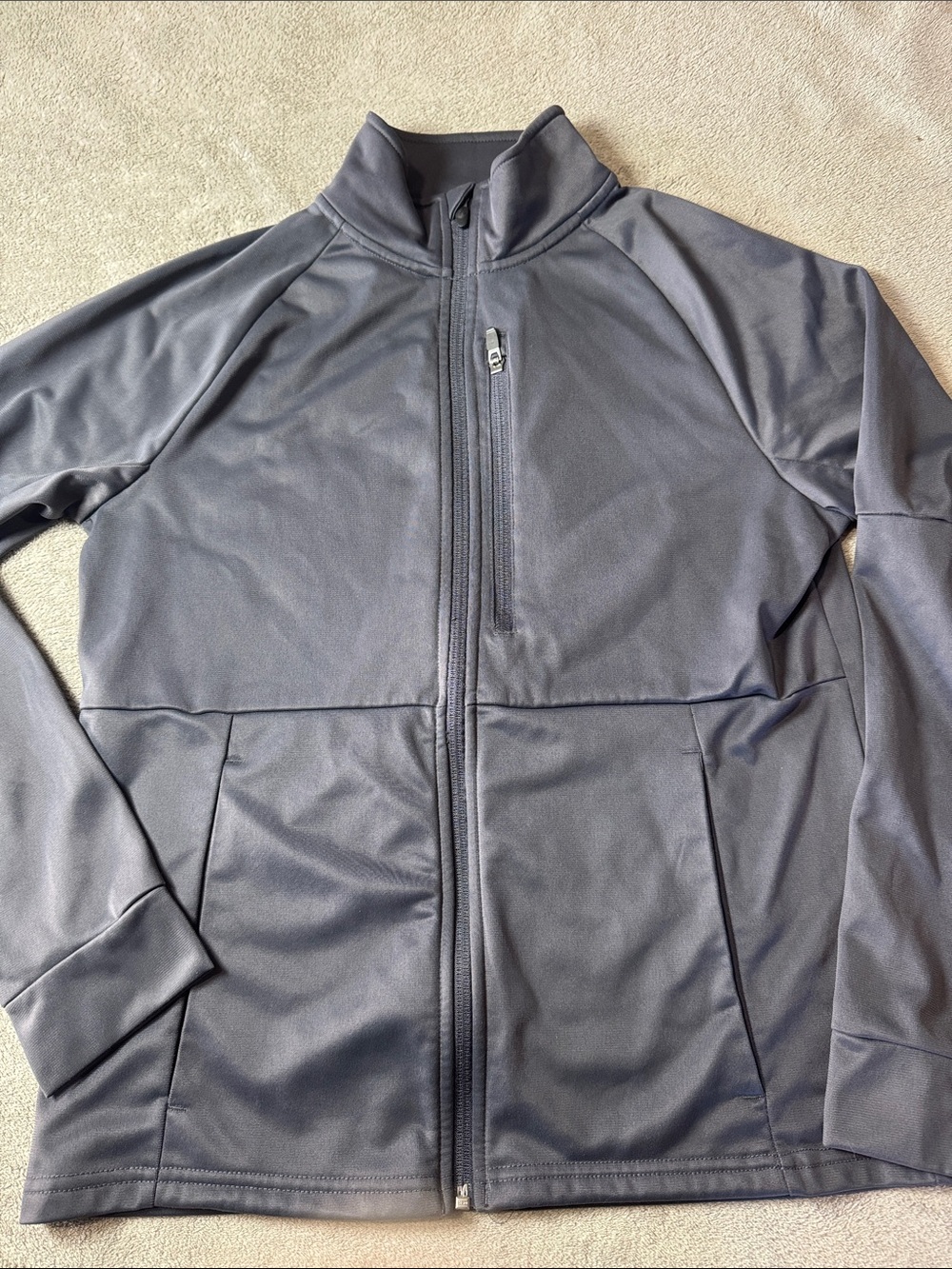 tek gear Men's Full-Zip Lightweight Jacket in Charcoal Gray